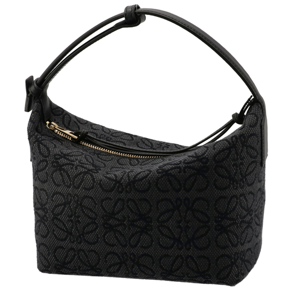 Loewe Anagram Small Cubby Shoulder Black Bag